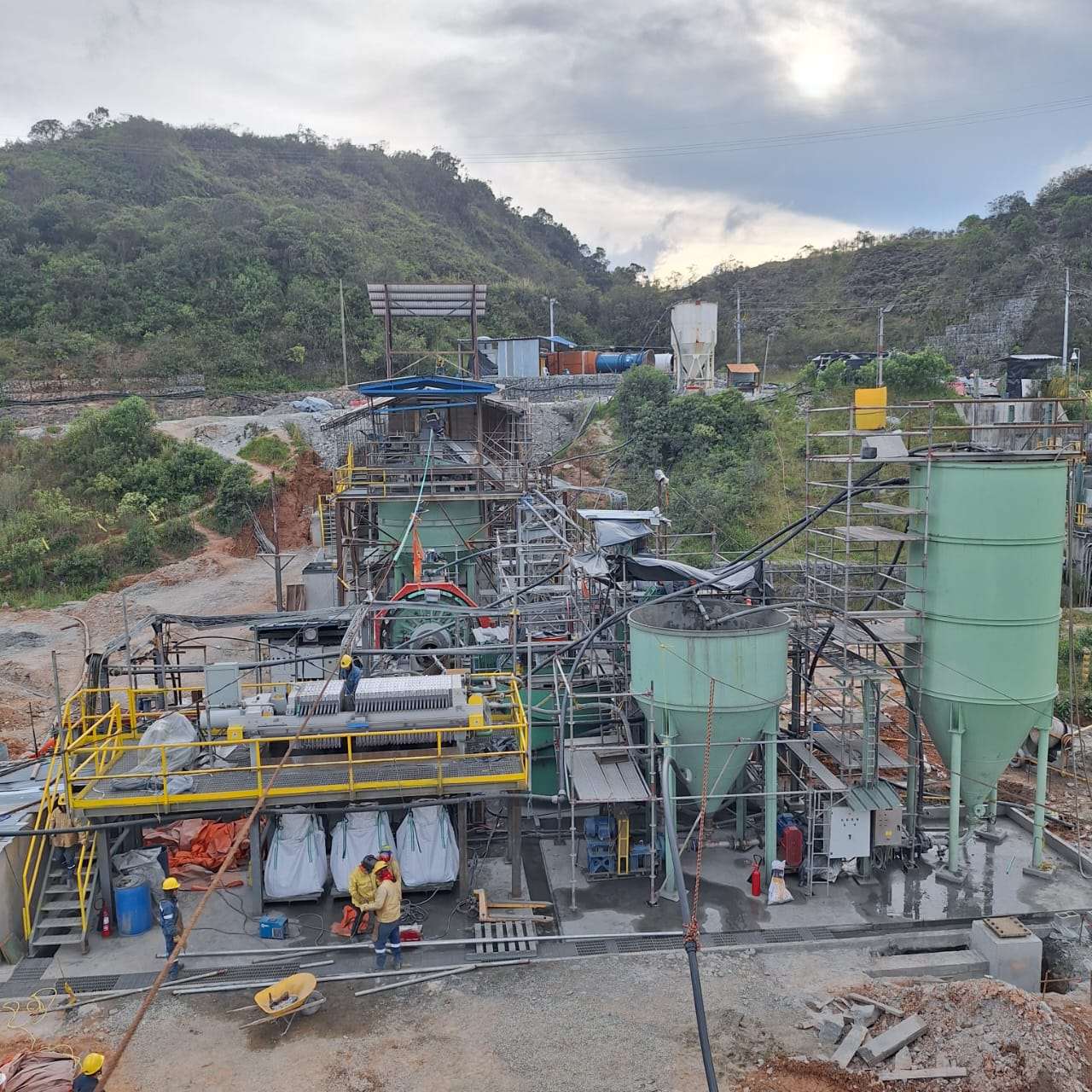 San Ramón processing plant viewed from the yard
