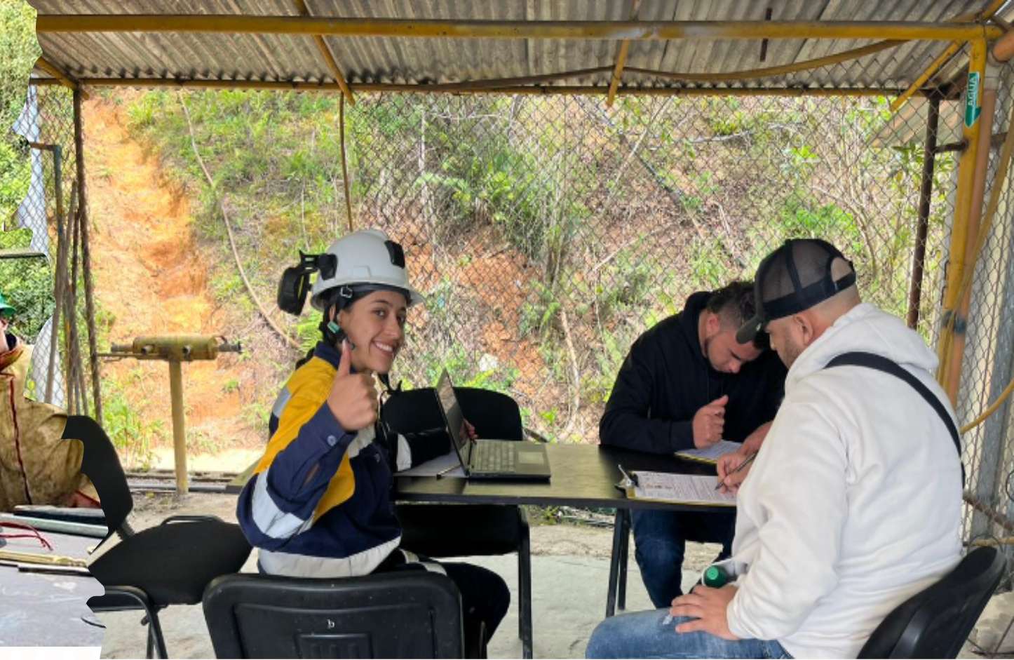 Operations team on site at San Ramón